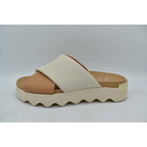 Sorel Womens Size 9.5 Viibe Honest Beige Chalk Open Toe Slide Sandals Shoes - Picture 8 of 14
